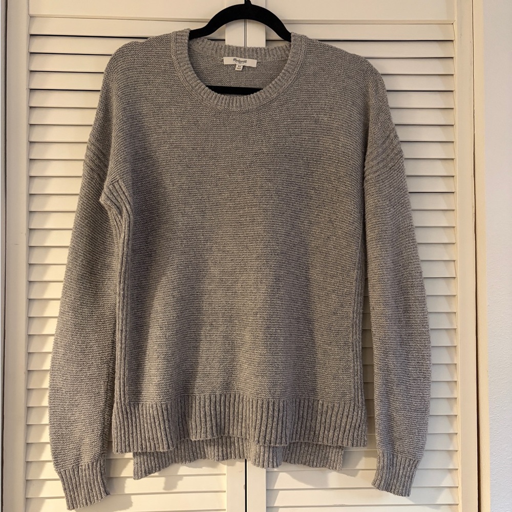 Madewell Women’s Light Gray Crewneck Sweater